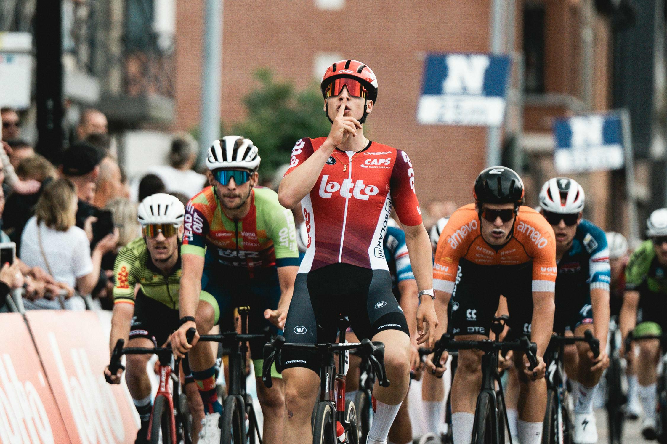 Liam Van Bylen wins Omloop het Nieuwsblad U23